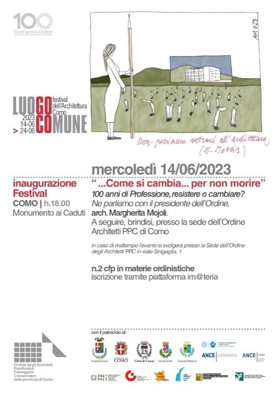 Progetto festival di architettura del giorno 14 Giugno 2023