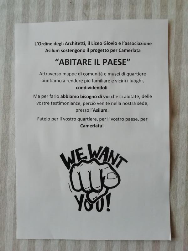 Progetto Abitare il paese liceo scientifico