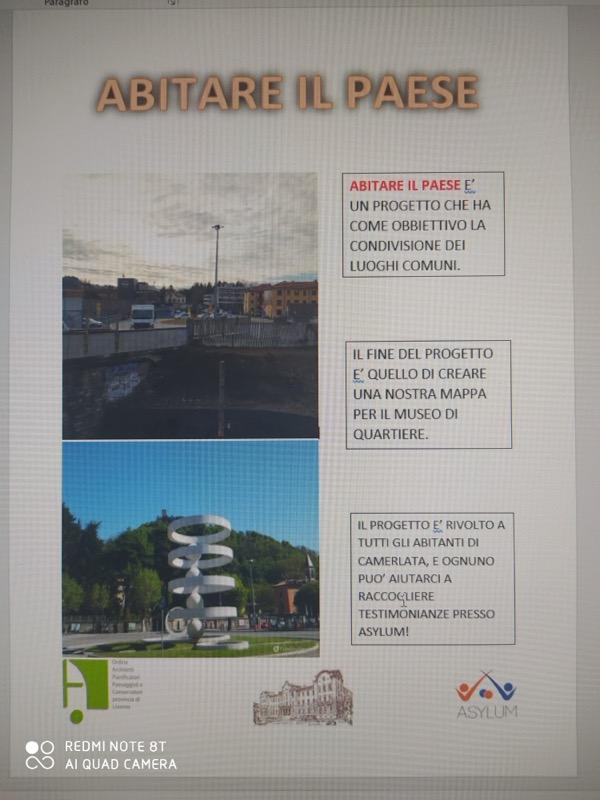 Progetto Abitare il paese liceo scientifico